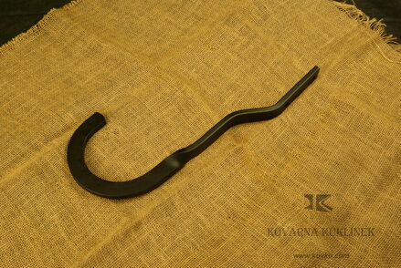 Hák krátký masivní stočený na výšku pro klády do 140mm tordovaný odsazený
